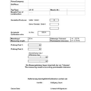 202 Cable laying rollers and cable laying tools.pdf_p0025_002 Калибровка машин для измерения длины HK/HD/KDM/KLM/MZ KA 001